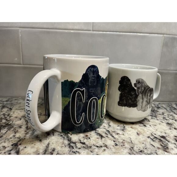 Cocker Spaniel Dog Coffee Cup Mug Lot Americaware & Unmarked - Picture 2 of 9